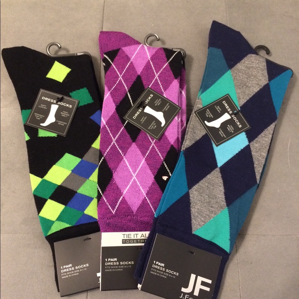 New J.F men's socks 3 pairs